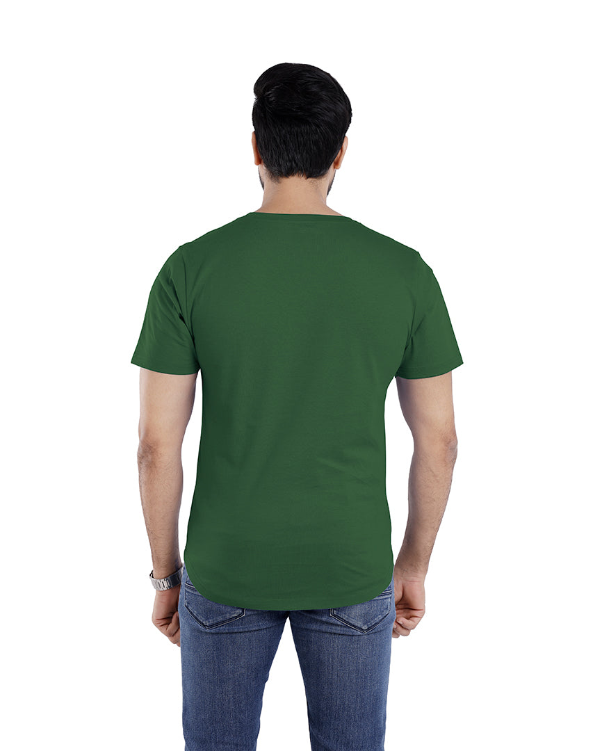 Men’s Short Sleeve Drop Cut Crew Neck T-Shirt - Green