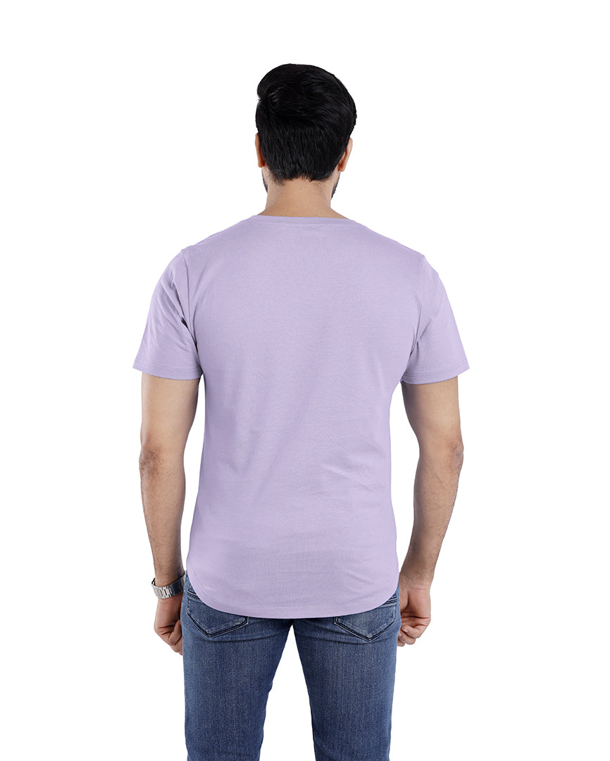Men’s Short Sleeve Drop Cut Crew Neck T-Shirt - Lavender