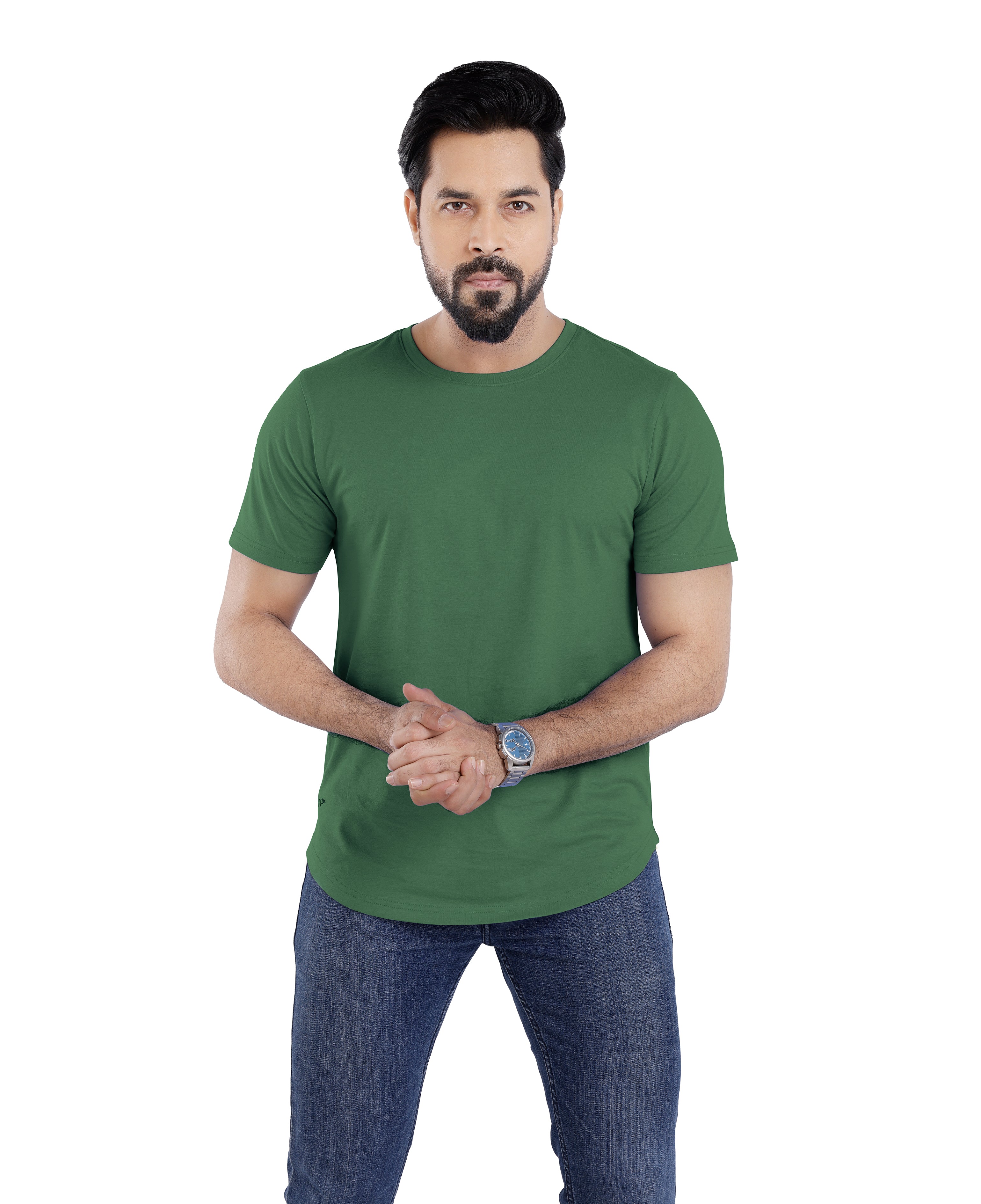 Men’s Short Sleeve Drop Cut Crew Neck T-Shirt - Pastel Green