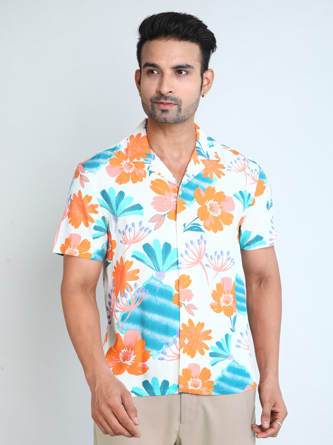 Relaxed Fit Mens Printed Casual Shirt (SS26-HAWAIIAN)