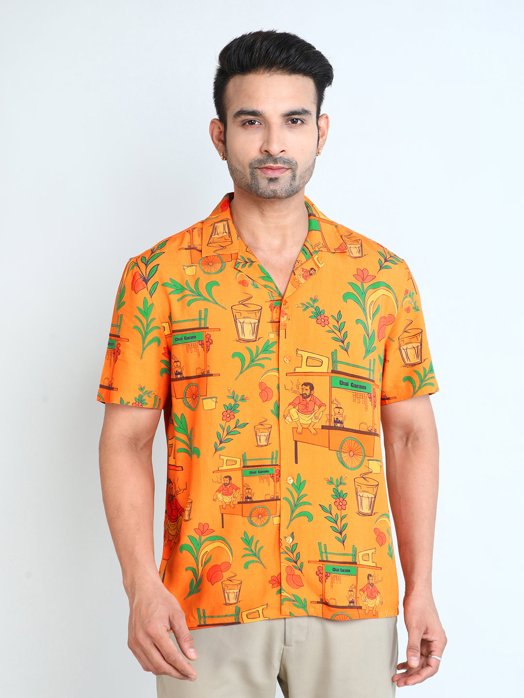 Relaxed Fit Mens Printed Casual Shirt (SS26-SUTTABAR)