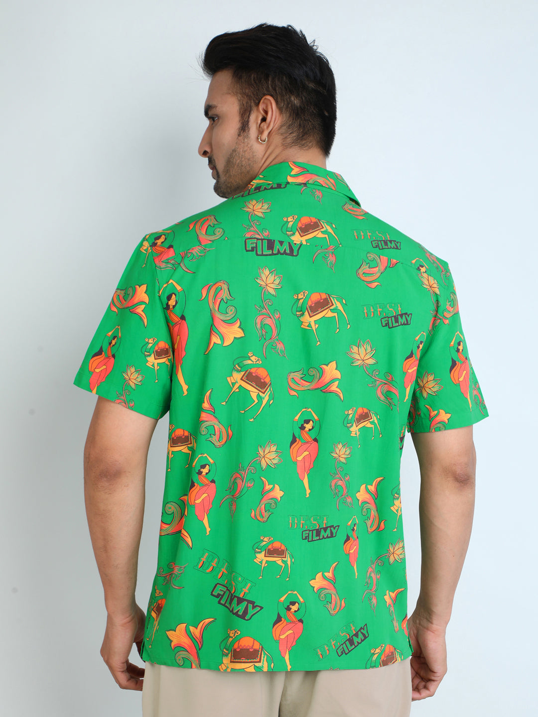 Relaxed Fit Mens Printed Casual Shirt (SS26-FILMY)