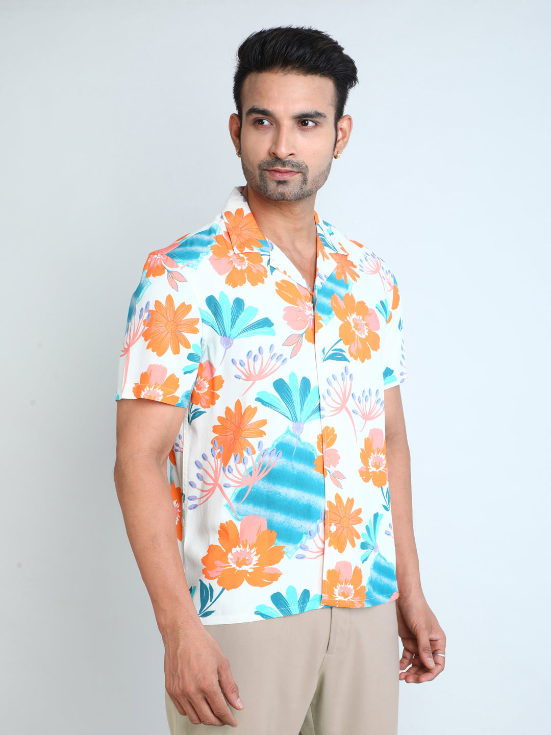Relaxed Fit Mens Printed Casual Shirt (SS26-HAWAIIAN)
