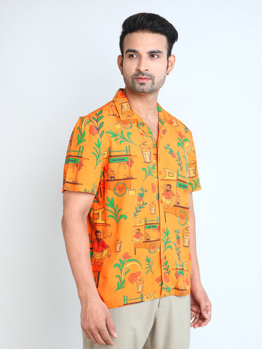 Relaxed Fit Mens Printed Casual Shirt (SS26-SUTTABAR)