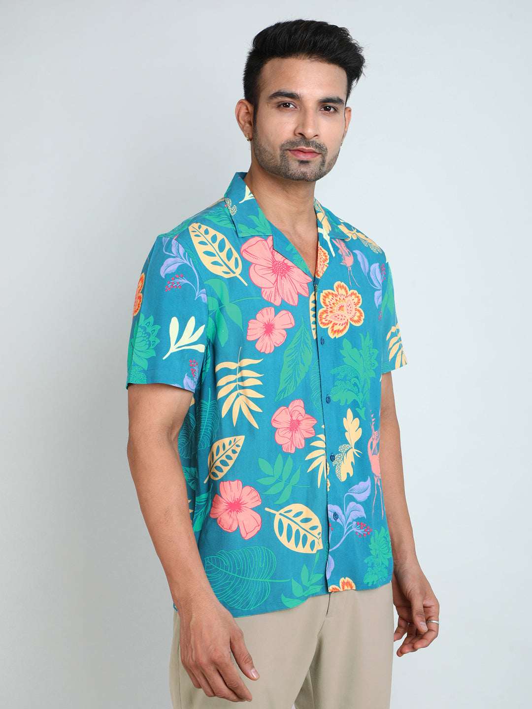 Relaxed Fit Mens Printed Casual Shirt (SS26-JABAKUSUM)