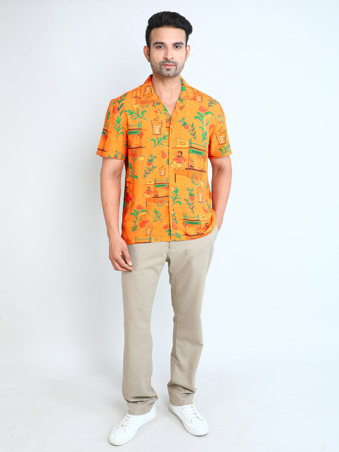 Relaxed Fit Mens Printed Casual Shirt (SS26-SUTTABAR)