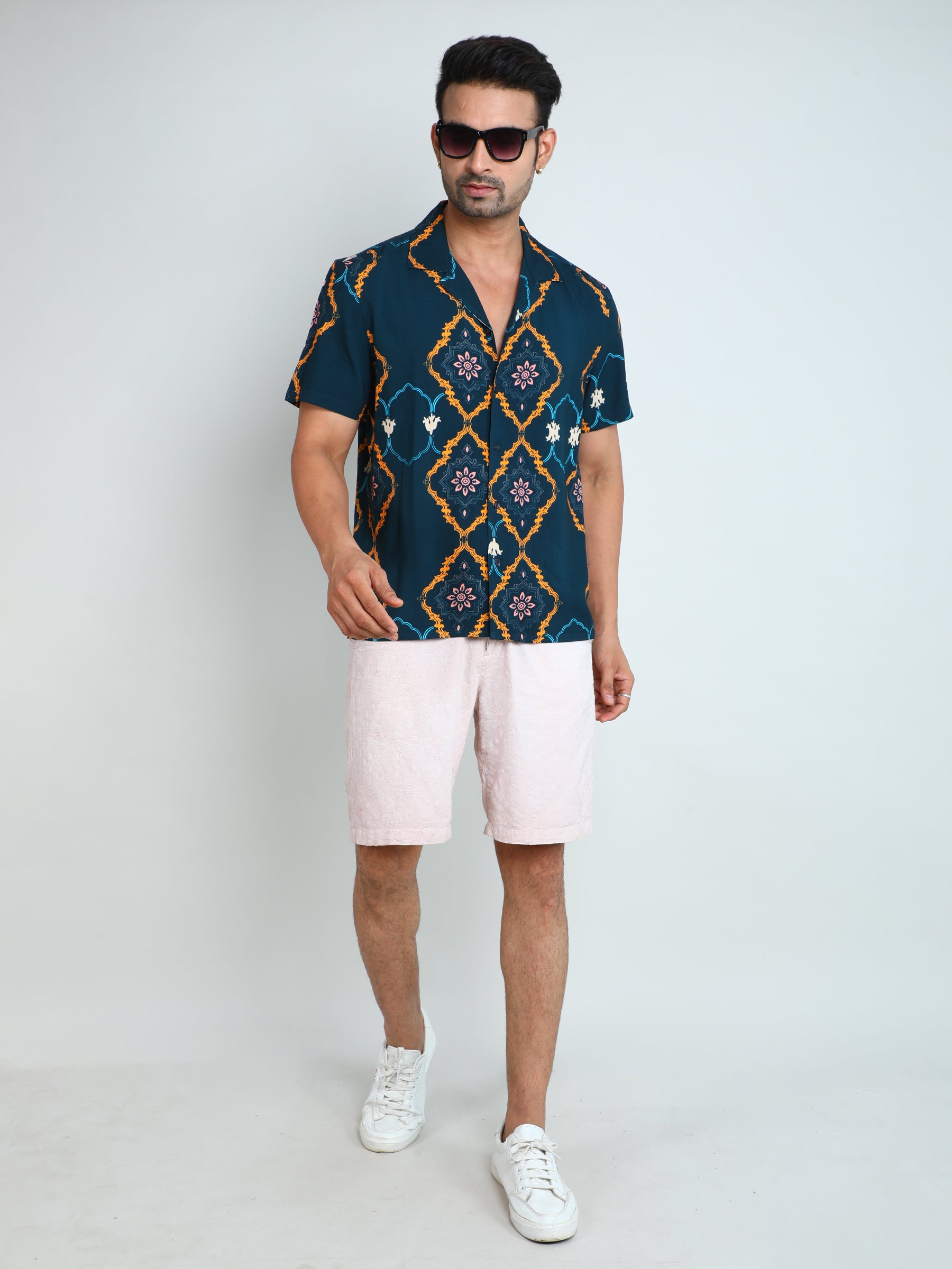 Relaxed Fit Mens Printed Casual Shirt (SS26-OGETRELIS)