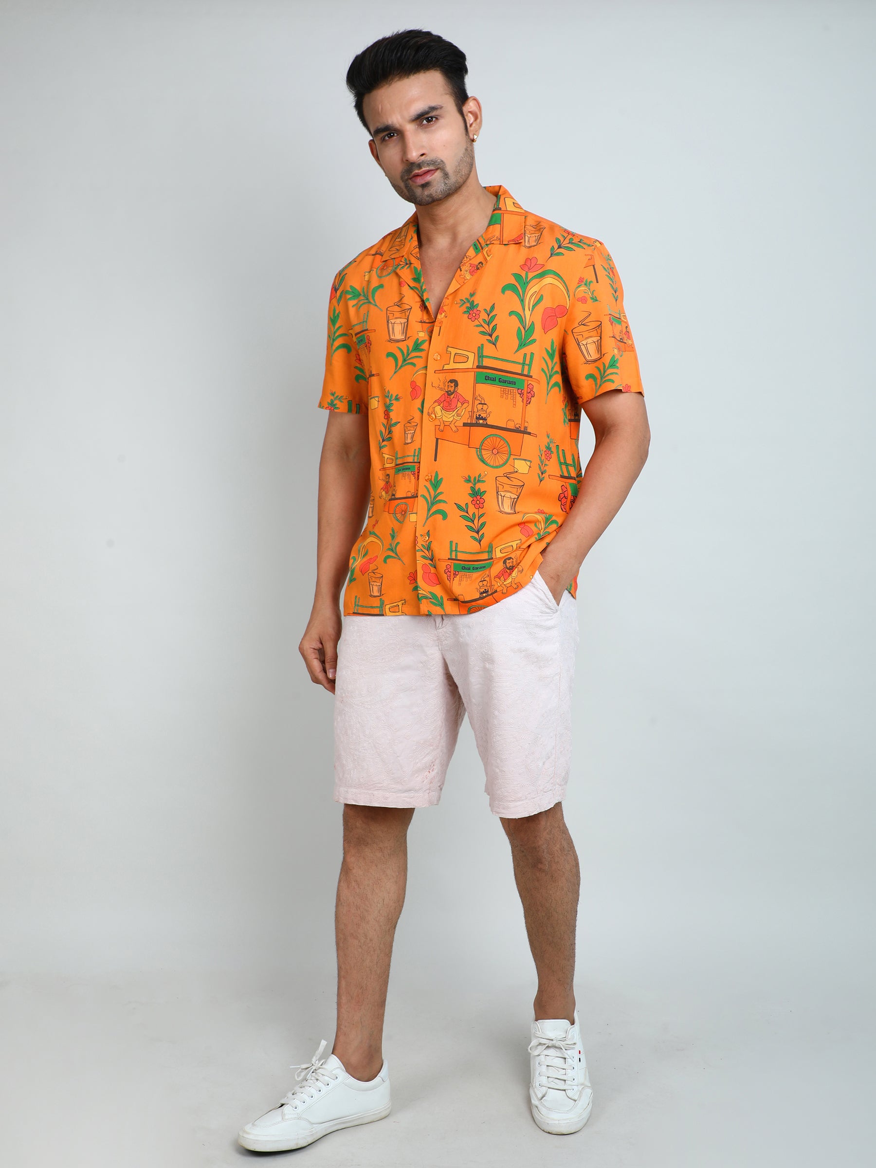 Relaxed Fit Mens Printed Casual Shirt (SS26-SUTTABAR)