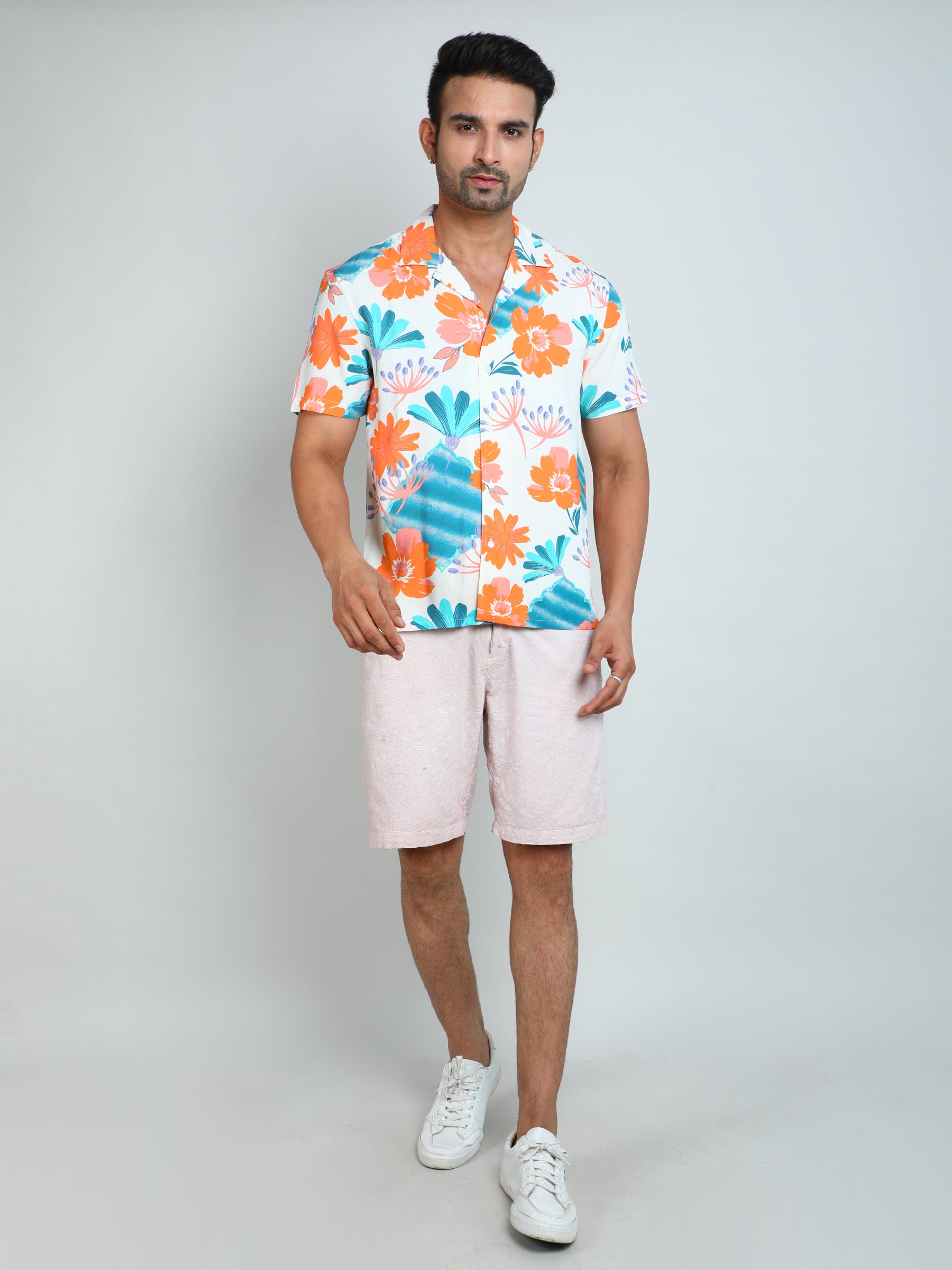 Relaxed Fit Mens Printed Casual Shirt (SS26-HAWAIIAN)