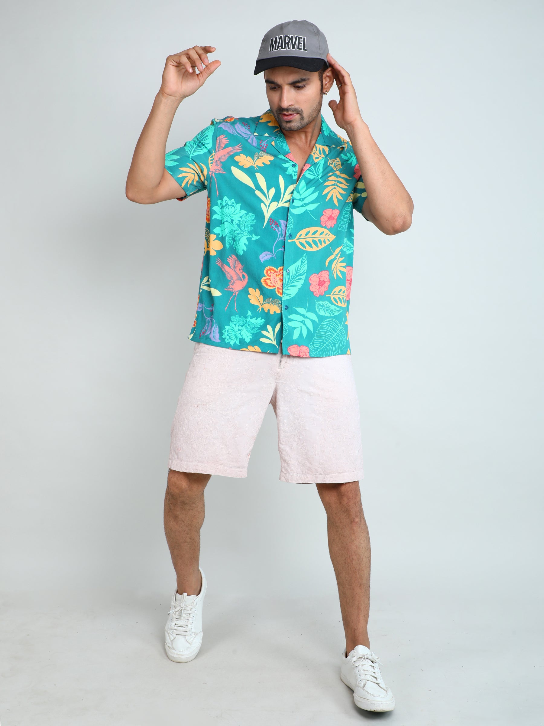 Relaxed Fit Mens Printed Casual Shirt (SS26-JABAKUSUM)